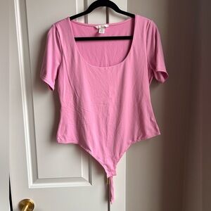 Pink Scoop Neck H&M Bodysuit